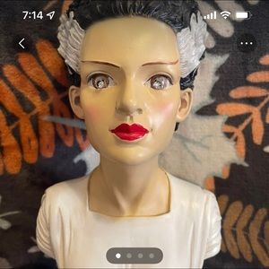 Bride of Frankenstein bust glowing eyes Halloween 2021